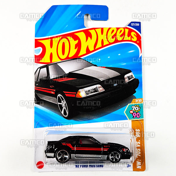 2025 Hot Wheels 92 FORD MUSTANG 127/250 - HW 70s VS 90s Series 7/10 Black