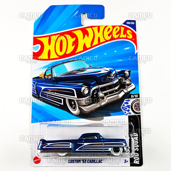 2025 Hot Wheels CUSTOM 53 CADILLAC #139 - Rod Squad Series Blue