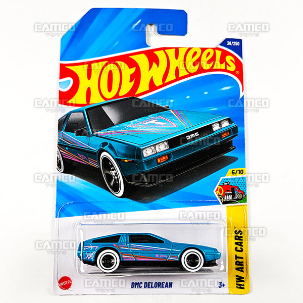 ホットウィール DMC デロリアン ターコイズ HW アートカーズ ミニカー 2025 Hot Wheels DMC DELOREAN 36/250 - HW Art Cars 5/10 (Teal Blue