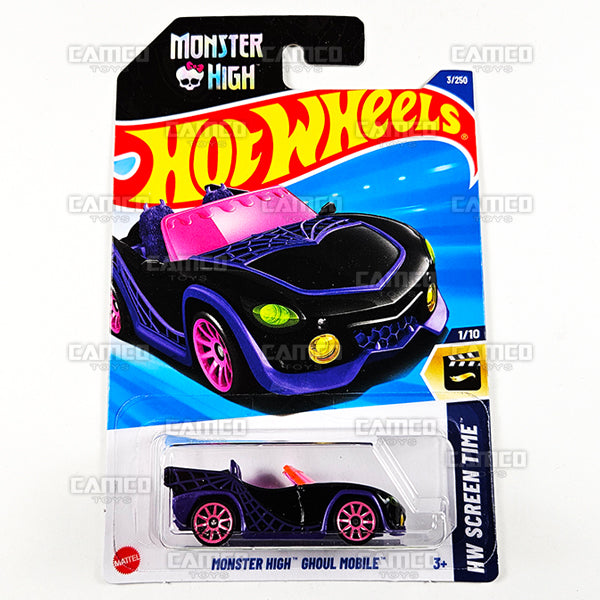 2025 Hot Wheels MONSTER HIGH GHOUL MOBILE 3/250 - HW Screen Time Series 1/10 Black