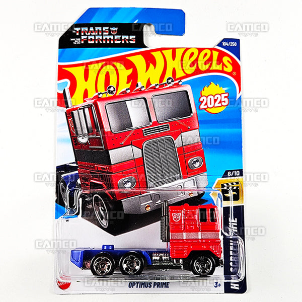 2025 Hot Wheels Transformers OPTIMUS PRIME 104/250 - HW Screen Time Series (Red)