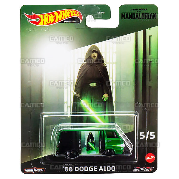 66 Dodge A100 5/5 - Star Wars The Mandalorian - 2023 Hot Wheels Premium Pop Culture 1:64 Diecast Case T Assortment DLB45-979T by Mattel.