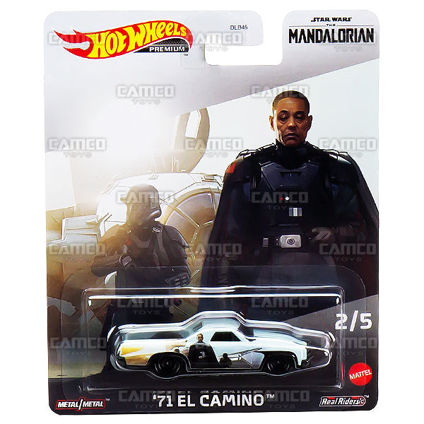71 El Camino 2/5 - Star Wars The Mandalorian - 2023 Hot Wheels Premium Pop Culture 1:64 Diecast Case T Assortment DLB45-979T by Mattel.