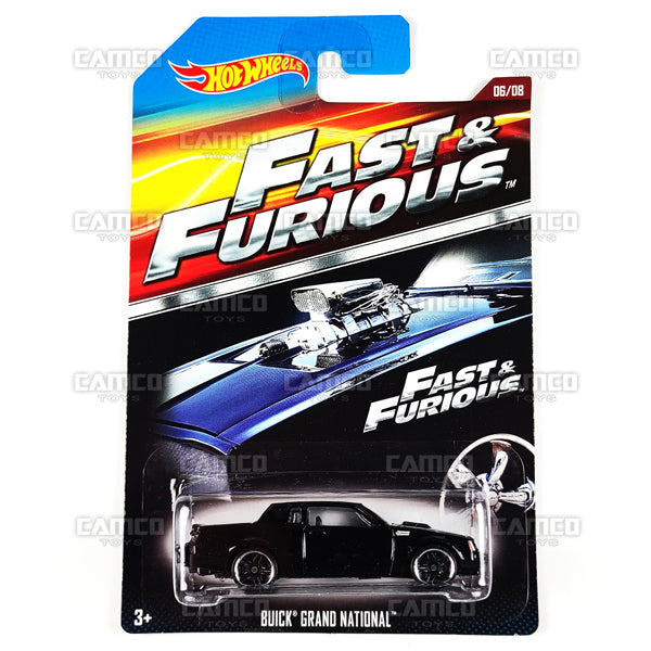 Buick Grand National 06/08 black - Fast & Furious - CJL36 - 2015 Hot Wheels Basic Mainline Fast & Furious (Walmart Exclusive) 1:64 diecast Case Assortment CKJ49 by Mattel. UPC: 887961115376