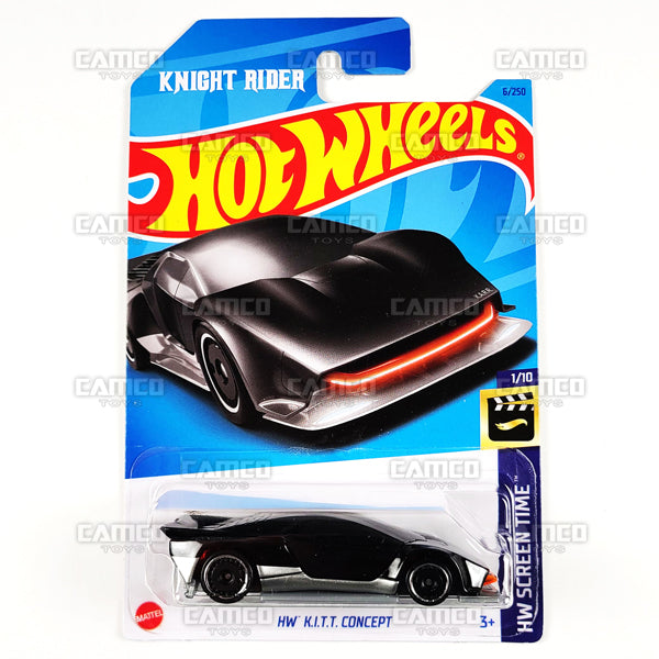 HW K.I.T.T. Concept #6 black - Knight Rider - HW Screen Time 1/10 - 2023 Hot Wheels Basic Mainline 1:64 Die-cast Case Assortment C4982 by Mattel.
