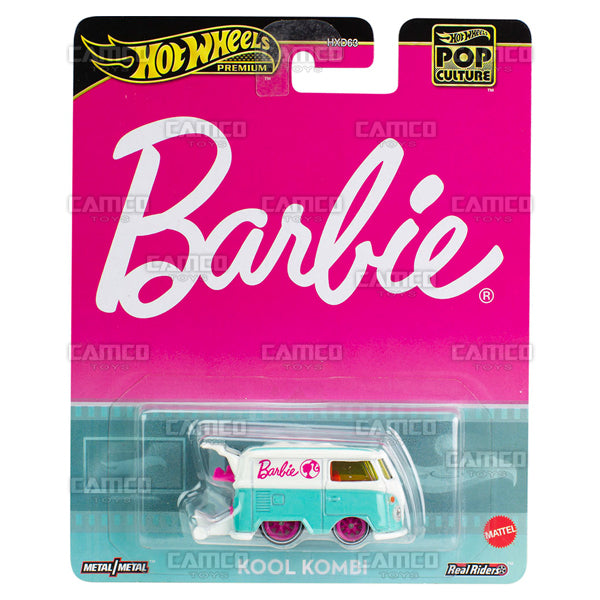 2024 Hot Wheels - Kool Kombi - HXD96 - Barbie - Premium Pop Culture Case A Assortment 1:64 Diecast with Real Riders HXD63-956A by Mattel. UPC 194735227822