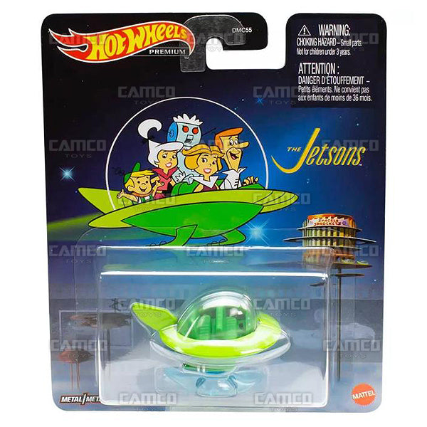The Jetsons - Capsule - 2023 Hot Wheels Premium Retro Replica Entertainment N Case Assortment 1:64 Diecast with Real Riders DMC55-978N by Mattel.