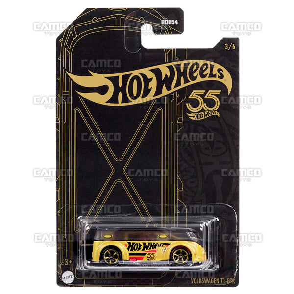 Volkswagen T1 GTR #3 - 2023 Hot Wheels Pearl and Chrome 1:64 Diecast Basic C Case Assortment HDH54-956C by Mattel.