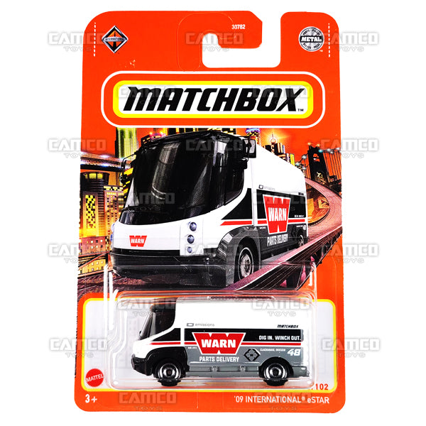 09 International eStar #76 white - 2022 Matchbox Basic Case Assortment 30782 by Mattel.