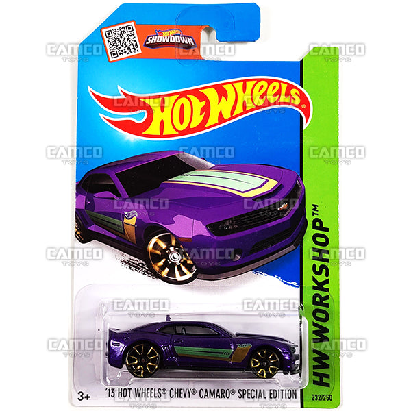13 Hot Wheels Chevy Camaro Special Edition #232 purple - 2015 Hot Wheels Basic Assortment C4982