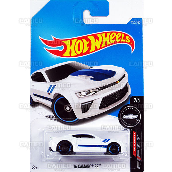 16 Camaro SS #265 white (Camaro Fifty) - 2017 Hot Wheels Basic Mainline L Case - C4982