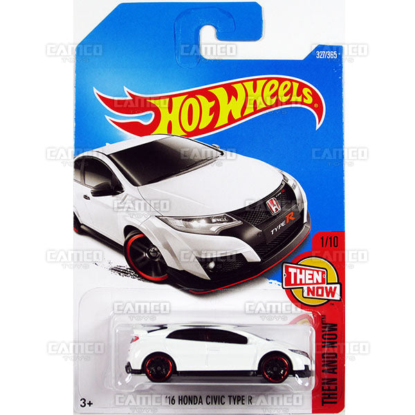 16 Honda Civic Type R #327 white (Then and Now) - 2017 Hot Wheels Basic Mainline P Case assortment C4982  by Mattel.