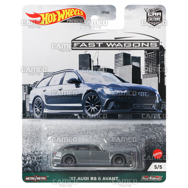 17 Audi RS 6 Avant - 2021 Hot Wheels Car Culture Fast Wagons Case B Assortment FPY86-957B by Mattel