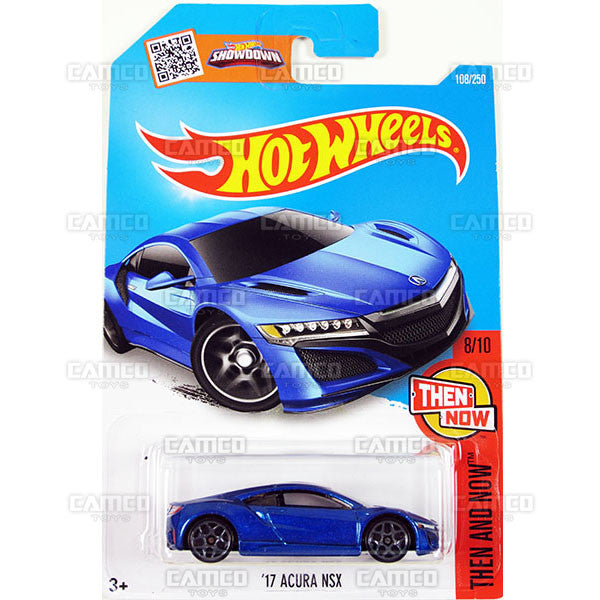 17 Acura NSX #108 Blue - 2016 Hot Wheels Basic Mainline H Case WorldWide Assortment C4982