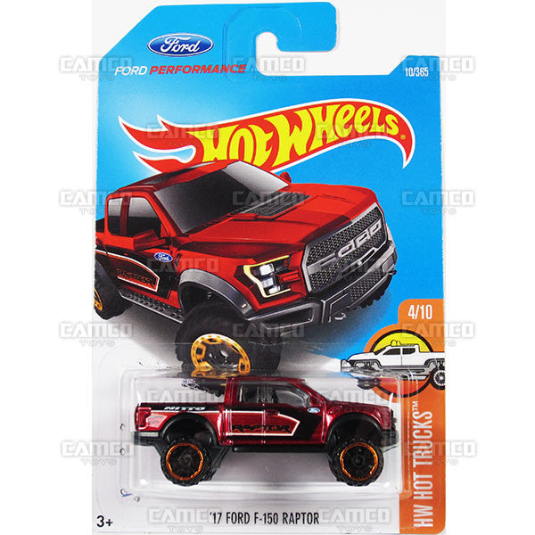 17 Ford F-150 Raptor #10 red (HW Hot Trucks) - from 2017 Hot Wheels basic mainline A case Worldwide assortment C4982 by Mattel.