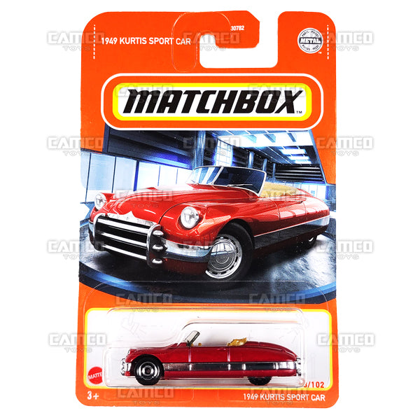 1949 Kurtis Sport Car #28 red - 2022 Matchbox Basic Case Assortment 30782 by Mattel.