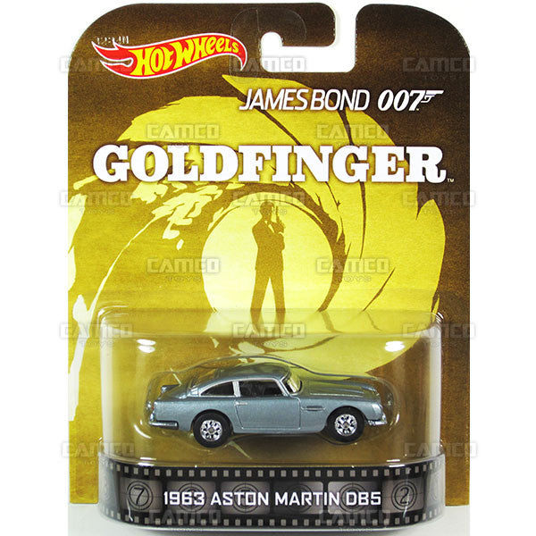 1963 ASTON MARTIN DB5 (James Bond 007) - 2015 Hot Wheels Retro Entertainment F Case BDT77-996F by Mattel
