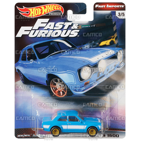 1970 Ford Escort RS 1600 - 2019 Hot Wheels Premium Fast &amp; Furious Fast Imports A Case Assortment GBW75-956A By Mattel.