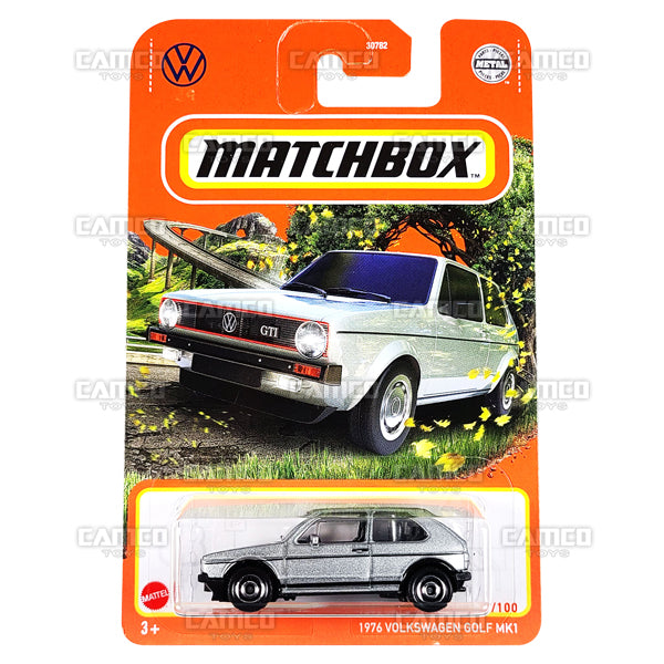 1976 Volkswagen Golf MK1 #25 silver - 2022 Matchbox Basic Mainline Case Assortment 30782 by Mattel.