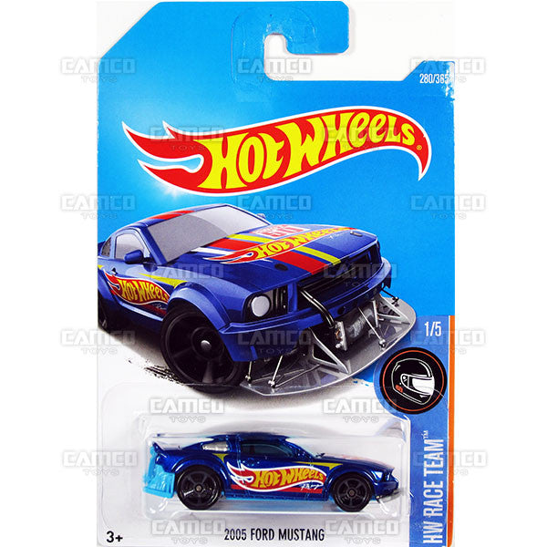 2005 Ford Mustang #280 blue (HW Race Team) - 2017 Hot Wheels Basic Mainline M Case - C4982