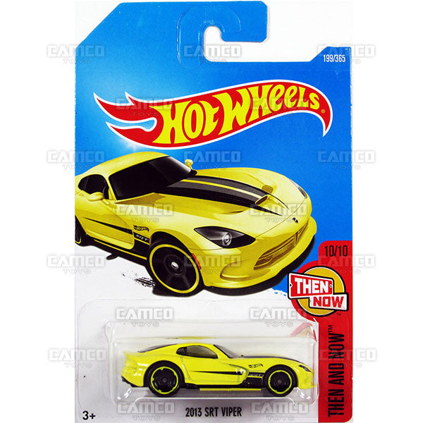 2013 SRT Viper #199 yellow (Then and Now) - 2017 Hot Wheels basic mainline J case Worldwide assortment C4982 by Mattel