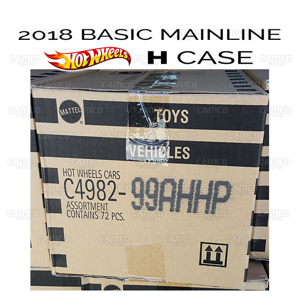 Factory Sealed case of 72 - 2017 Hot Wheels Basic Mainline H Case assortment C4982 by Mattel.