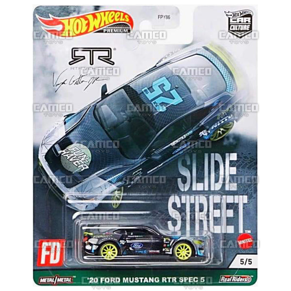 20 Ford Mustang RTR Spec 5 - 2021 Hot Wheels Car Culture SLIDE STREET Case E Assortment FPY86-957E by Mattel