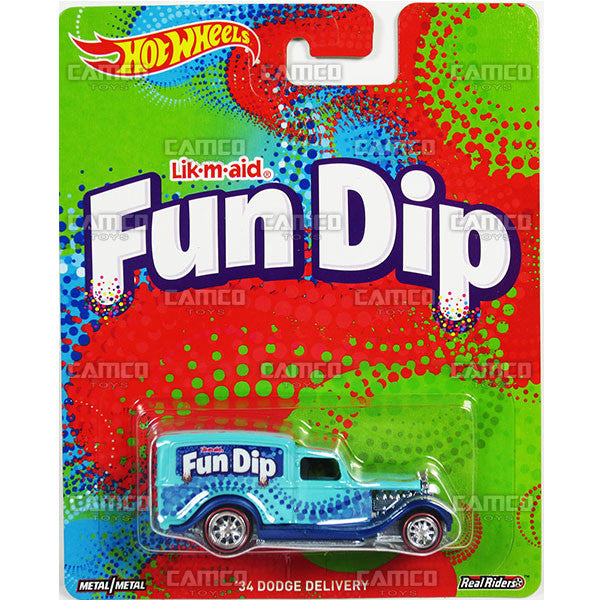 34 Dodge Delivery (Fun Dip) - from 2017 Hot Wheels Pop Culture G Case (NESTLE/WONKA) Assortment DLB45-956G by Mattel.