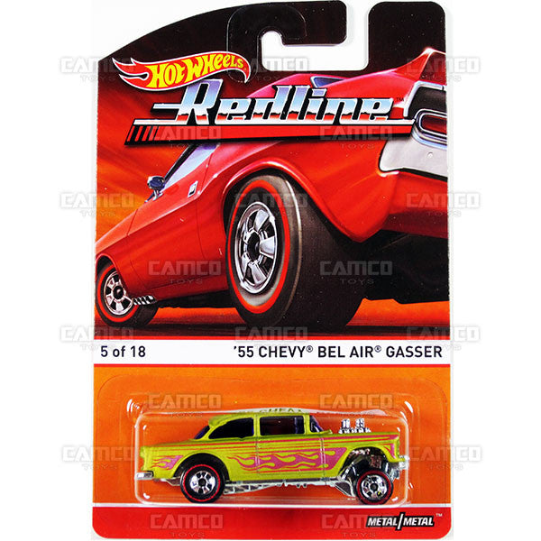 55 Chevy Bel Air Gasser - 2015 Hot Wheels Heritage B Case (Redline) Assortment BDP91-956B by Mattel.