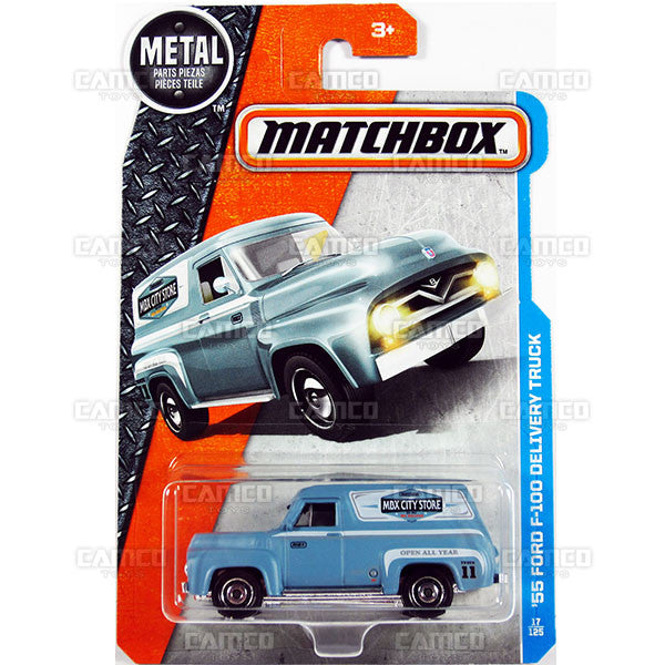 55 Ford F-100 Delivery Truck #17 - from 2017 Matchbox Basic A Case Assortment 30782 by Mattel.