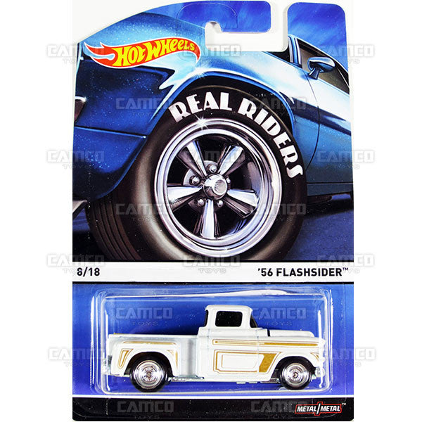 56 Flashsider - 2015 Hot Wheels Heritage C Case (Real Riders) Assortment BDP91-956C by Mattel.
