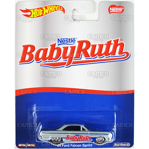64 FORD FALCON SPRINT (Babyruth) - from 2016 Hot Wheels Pop Culture A Case (NESTLE) Assortment DLB45-956A by Mattel.