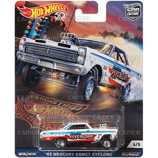 65 Mercury Comet Cyclone - 2018 Hot Wheels Car Culture F Case DRAG STRIP DEMONS Assortment FPY86-956F by Mattel.