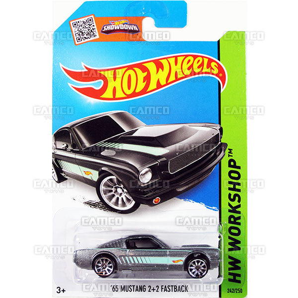 65 Mustang 2+2 Fastback #242 grey (HW Workshop) - 2015 Hot Wheels Basic Mainline C4982