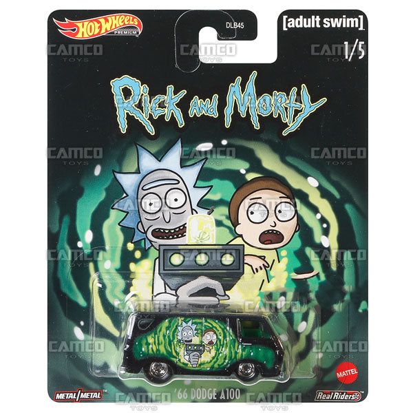 66 Dodge A100 - 2020 Hot Wheels Premium Pop Culture G Case RICK and MORTY (Adult Swim) Assortment DLB45-946G by Mattel.