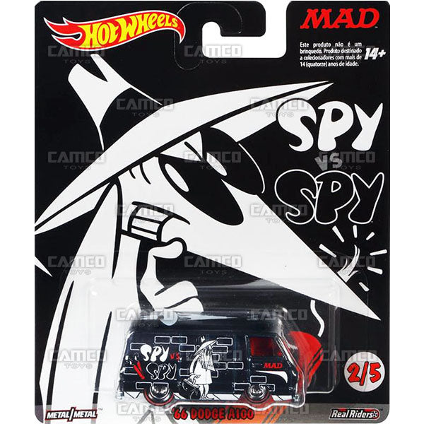 66 Dodge A100 Spy vs Spy (black) - 2017 Hot Wheels Pop Culture MAD MAGAZINE K Case Assortment DLB45-956K by Mattel.