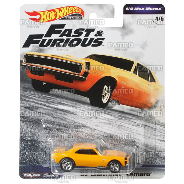 67 Chevrolet Camaro 1 4 MILE MUSCLE Hot Wheels FAST FURIOUS Case C Camco Toys