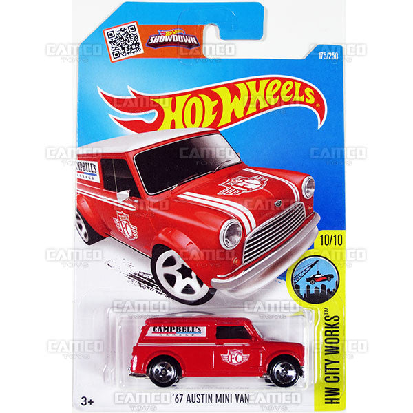 67 Austin Mini Van #175 Campbell's Garage - 2016 Hot Wheels Basic Mainline D Case WorldWide Assortment C4982