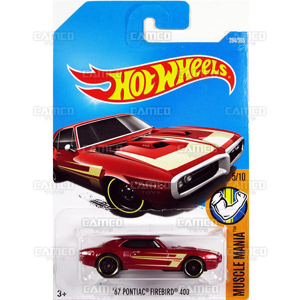 67 Pontiac Firebird 400 #284 red (Muscle Mania) - 2017 Hot Wheels Basic Mainline M Case - C4982