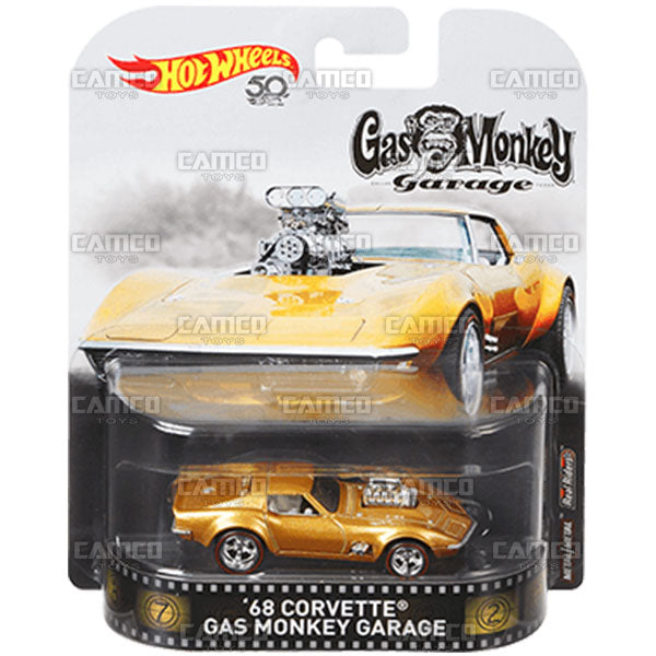 68 Corvette Gas Monkey Garage - 2018 Hot Wheels Retro Replica Entertainment G Case Assortment DMC55-956G