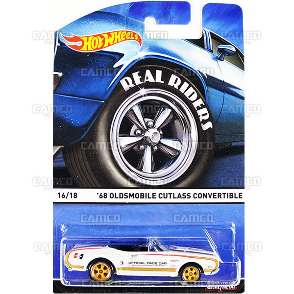 68 Oldsmobile Cutlass Convertible - 2015 Hot Wheels Heritage E Case (Real Riders) Assortment BDP91-956E by Mattel.
