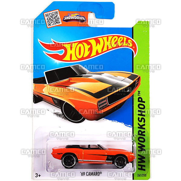 69 Camaro #241 orange - 2015 Hot Wheels Basic Mainline  Assortment C4982 by Mattel.