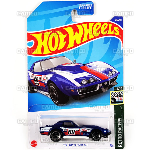 69 Copo Corvette 79 blue 2022 Hot Wheels Basic Assortment Case L2593 Camco Toys