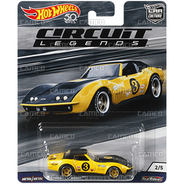 69 Copo Corvette - 2018 Hot Wheels Car Culture E Case Circuit Legends Assortment FPY86-956E by Mattel.