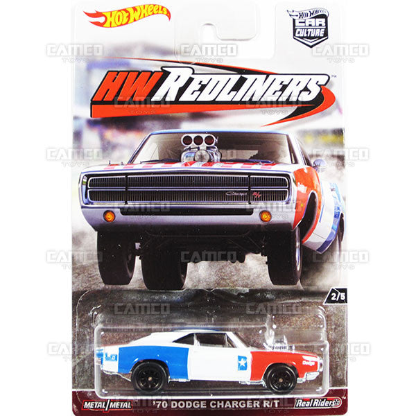 70 Dodge Charger R/T - from 2017 Hot Wheels Car Culture G Case (REDLINERS) Assortment DJF77-956G by Mattel.