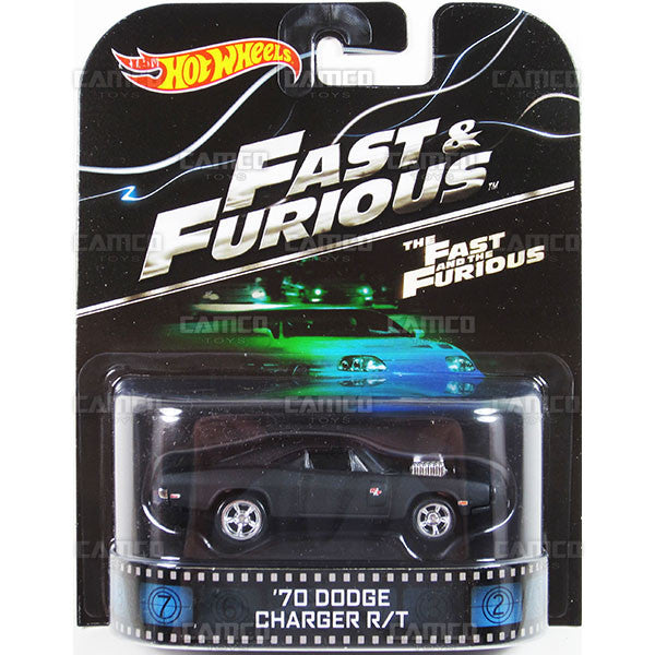 70 DODGE CHARGER R/T (The Fast and the Furious) - 2015 Hot Wheels Retro Entertainment H Case BDT77-996H by Mattel