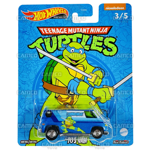 70s Van (Leonardo) - 2022 Hot Wheels Pop Culture Teenage Mutant Ninja Turtles TMNT Case N Assortment DLB45-946N by Mattel