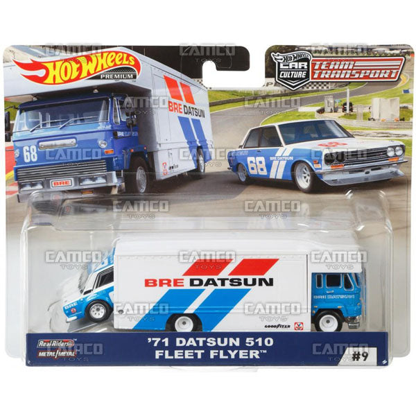 71 Datsun 510 Fleet Flyer (BRE) - 2018 Hot Wheels Car Culture Team Transport C Case Assortment FLF56-956C by Mattel.