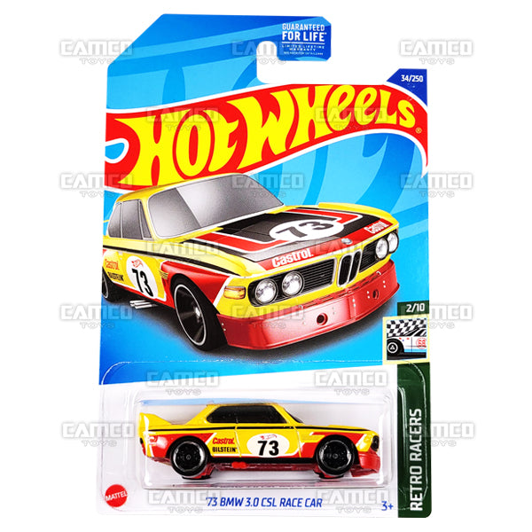 73 BMW 3.0 CSL Race Car #34 yellow - 2022 Hot Wheels Basic Mainline - Camco  Toys