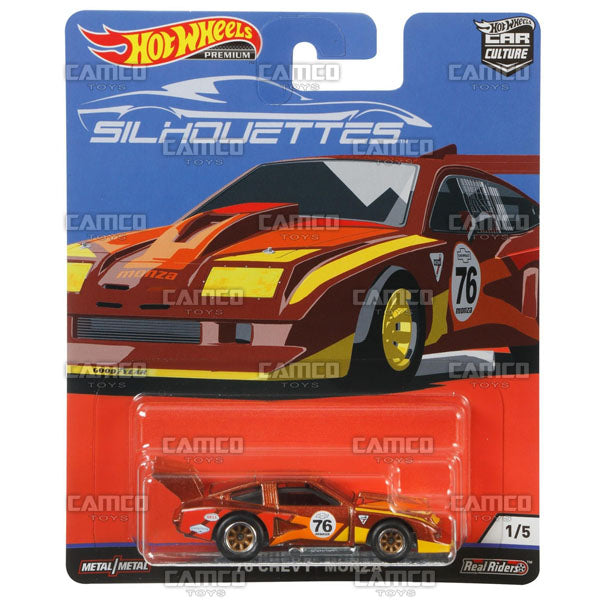 76 Chevy Monza - 2019 Hot Wheels Premium Car Culture J Case SILHOUETTES Assortment FPY86-956J by Mattel.